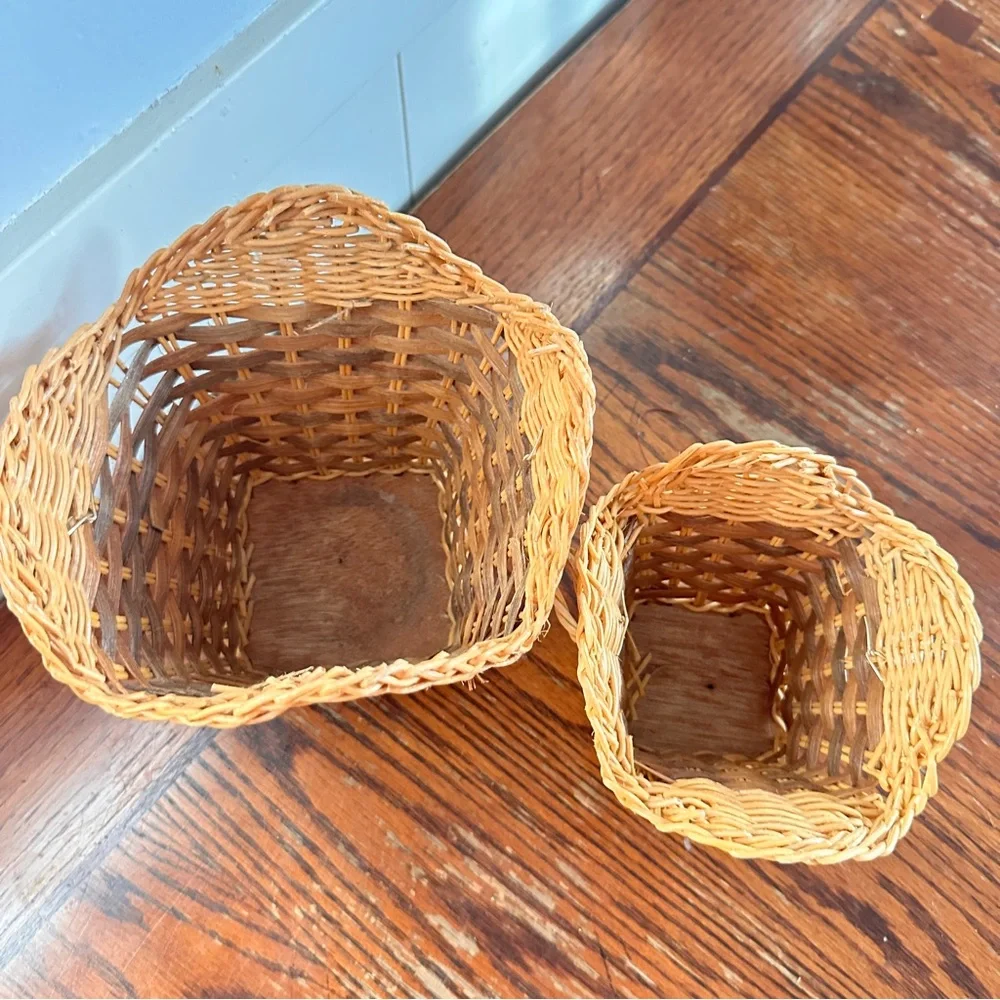 Handcrafted Wicker Basket Set